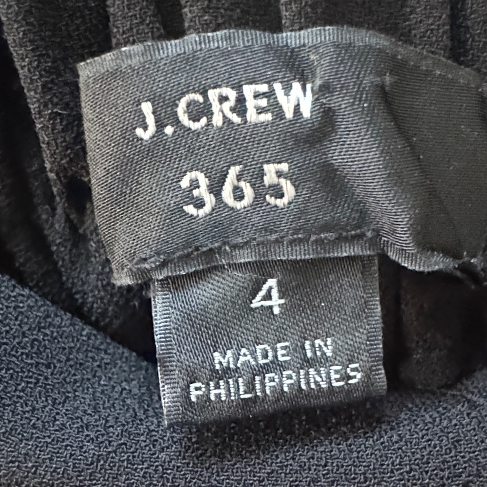 J. Crew Black Wide-Leg Trousers Cropped size 4 MOVING SALE - Picture 2 of 6